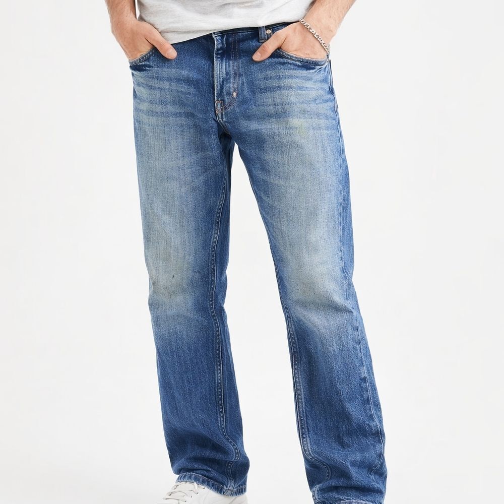 Hollister Blue Denim Jeans W30 L30 100% Cotton Bootcut Low Rise 2010s Fashion *F